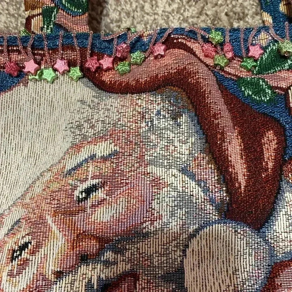 Santa Claus carpet bag with star charms - Picture 2 of 2